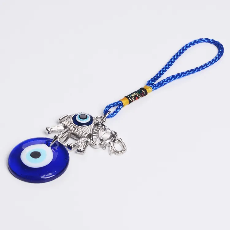 Commercio all'ingrosso 5.9 Pollici Musulmano Christian Evil Eye per Auto Ciondolo e Arazzi con elephant Regalo