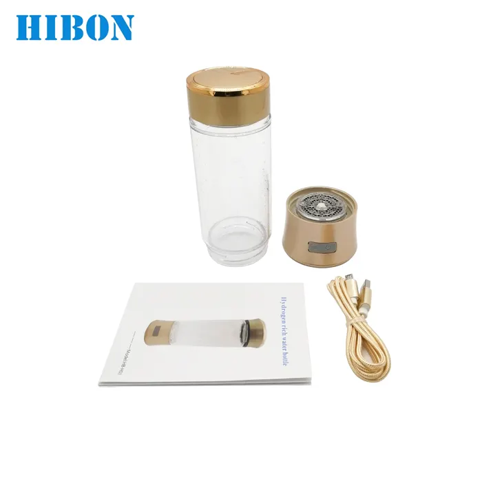 Hiboa HB-H03 ionizador de água portátil, hidrogênio, gerador de água, anti envelhecimento