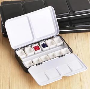 Bview Art Groothandel Lege Aquarel Tins Palet Verf Case Metal Box Voor 12 Half Pan - Product Image 6