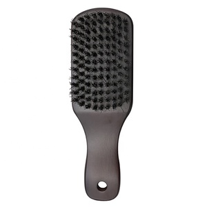 Erkek Sakal Bakım Domuzu Saç Kıl Kavisli Sakal Fırçası Ahşap Kolu - Product Image 2