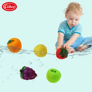 Забавные мягкие игрушки в виде фруктов, пищалка, резиновая игрушка для ванны для ребенка, лето