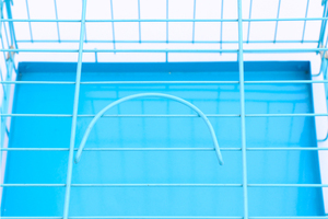 กรงสุนัขพับได้กรงลวดตาข่ายสัตว์เลี้ยงลังสุนัขสีน้ำเงิน - Product Image 4