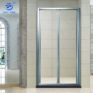 Pantalla de <span class=keywords><strong>ducha</strong></span> plegable de aluminio de estilo moderno, puerta de acordeón de vidrio templado de 6mm con marco para la puerta de la Bathroom-KD3207 - Product Image 3