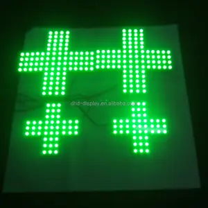 Hot sales led pharmacy cross sign market led cross light hole punched front lit letters signs