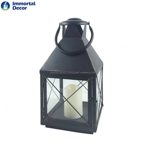Nuevo estilo rústico metal <span class=keywords><strong>vela</strong></span> faroles con velas LED - Product Image 4