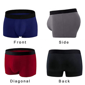 Sous-vêtements pour hommes avec logo personnalisé, boxers pour hommes en stock, taille élastique, taille mi-haute, caleçons pour hommes - Product Image 3