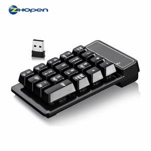 Bàn Phím Số <span class=keywords><strong>USB</strong></span> Không Dây Di Động 19 Phím Số Bàn Phím Mini Cho Máy Tính Xách Tay Máy Tính Để Bàn PC - Product Image 1