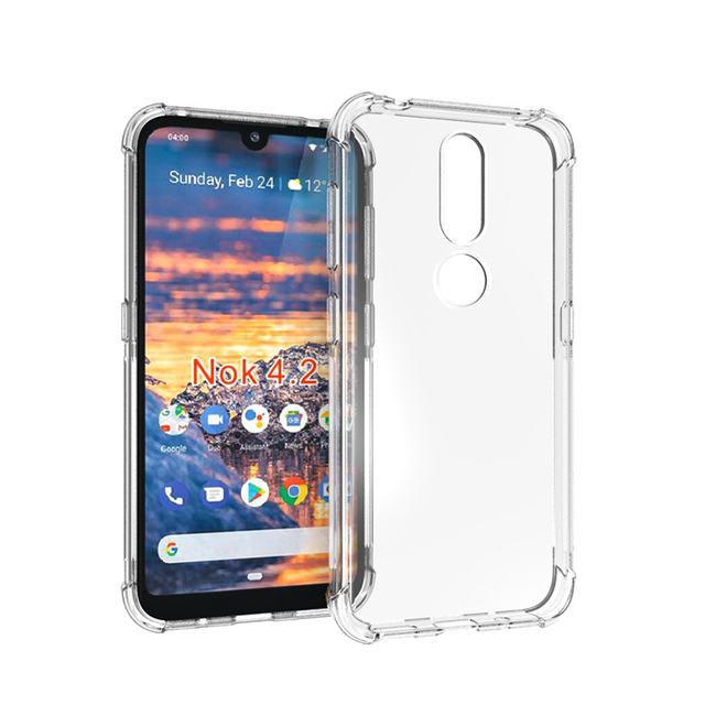 For Nokia 4.2 C12 C22 C32 Pro G22 Soft Gel Case Transparent Clear Soft Tpu Shockproof Four Corner Airbag Anti-fall Air Cushion
