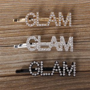 Barrettes en cristal strass pour femmes, Barrettes, épingles à cheveux noires, accessoires pour cheveux, tendance, pour filles - Product Image 4