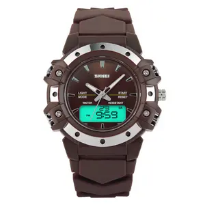 Alibaba hot sale thin waterproof minimal watches 0821 skmei small dial lady digital pu band watch