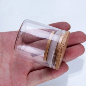 Wholesale 5g mini saffron glass jar and bottle 50ml wide mouth glass jar storage bottle