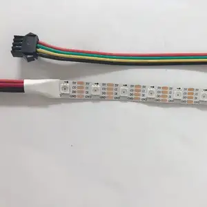 5V قابلة للتخصيص rgb مصباح ليد قطاع محول sk9822 30leds/m 150 المصابيح مزدوجة خط البيانات