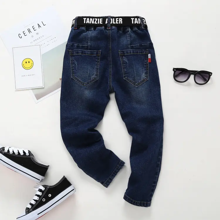 Hoge merk baby voorraden kinderen jeans broek comfortabele casual jongens jeans