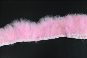 Handmade Pink Feather Turquía Ajuste de la Decoración Vestido De Fiesta - Product Image 3