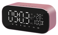 Draagbare luidspreker met wekker, FM-radio, TF-kaart & USB-weergave