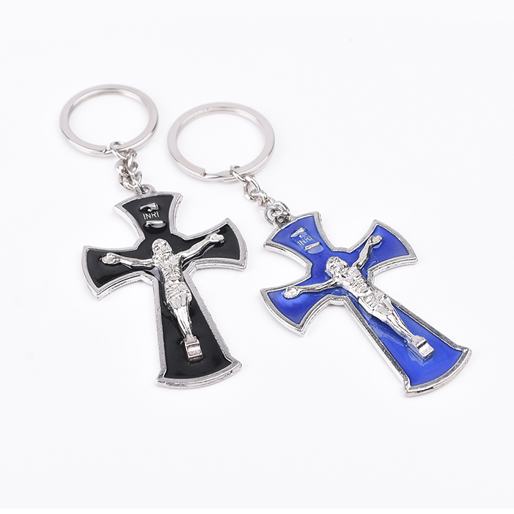Оптовая продажа, металлический держатель для ключей с изображением Иисуса
