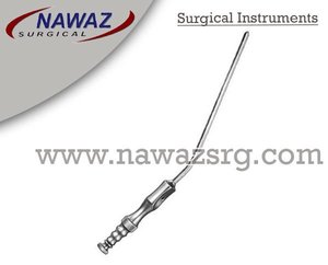 Cánula de succión Frazier de acero inoxidable, precio al por mayor, instrumentos de trocares quirúrgicos personalizados de 19,5 cm - Product Image 2