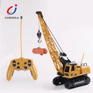High quality simulation construction remote control kids rc tower crane toy