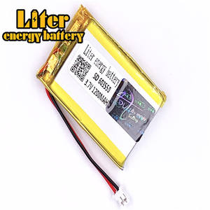 Plug 2,0-2 P 3,7 603550 1200 mAh rechargeable LiPo battery solar rechargeable lithium-ion polymer lithium battery with PCM - Product Image 1