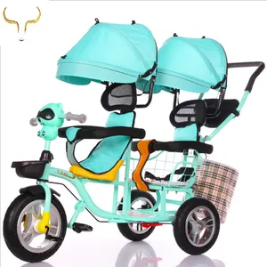 Manufacturers Of Direct Sales Of Two-Seat Baby Stroller Wholesale For Boys And Girls A Foot Three Wheeled Stroller