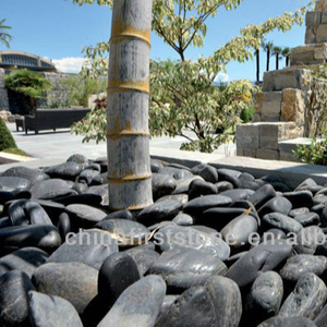 Piedra de guijarros Lisa negra brillante Natural precio - Product Image 3