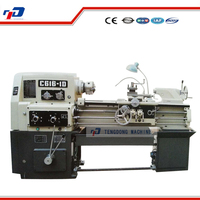 Tour à métaux horizontal miniature TENGDONG C6161-1D, service moyen, moteur 4 kW, portée de 360 mm, 220 V/380 V, garantie 1 an