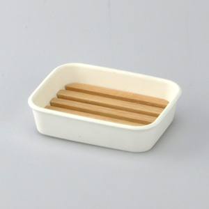 Porte-savon en céramique rond de forme simple et moderne pour usage hôtelier - Product Image 3