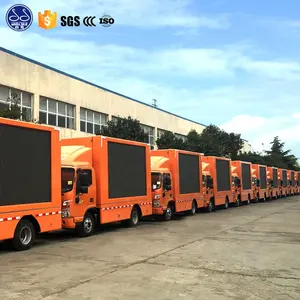 Outdoor usage and video display function mobile advertising trucks for sale