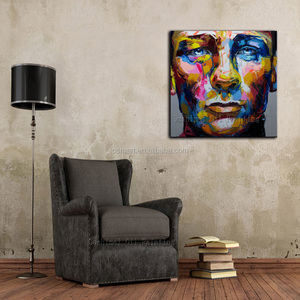 Dipinto a Olio Astratto di Alta Qualità 100% Fatto a Mano, Ritratto di Volto Maschile su Tela, Decorazione per la Casa, Pittura a Spatola, Volto Umano Unico - Product Image 2