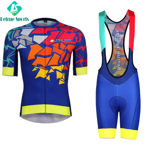Abbigliamento da ciclismo a maniche corte <span class=keywords><strong>per</strong></span> <span class=keywords><strong>bici</strong></span> da strada personalizzato pantaloncini <span class=keywords><strong>in</strong></span> Jersey da ciclismo set pantaloncini con bretelle <span class=keywords><strong>pantaloni</strong></span> <span class=keywords><strong>per</strong></span> uomo sport - Product Image 2