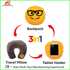 3 dans 1 Baiser Emoji Merde Émoticônes <span class=keywords><strong>Smiley</strong></span> Coussin Bourré de Peluche de Jouet - Product Image 4