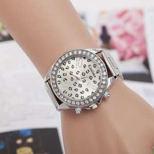 Оптовая продажа золотистых наручных часов с леопардовым принтом alibaba express - Product Image 3