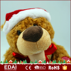 Venta al por mayor especializada hecho lindo cantando y bailando mini oso de peluche - Product Image 3