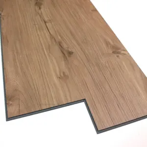 Kunci Plastik PVC Papan Vinil Klik Eco Oak Komersial LVT Mewah Non-Slip Murah Dalam Ruangan 4Mm 5Mm Lantai Plastik