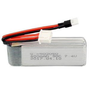 RC <span class=keywords><strong>lipo</strong></span> 502050 2S 7.4V 400mAh 30C 충전식 리튬 이온 폴리머 배터리 511 511V 쿼드 콥터 완구