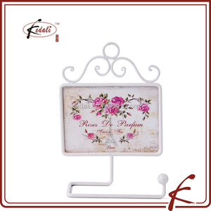 Drôle accrocher <span class=keywords><strong>porcelaine</strong></span> avec de fer porte <span class=keywords><strong>papier</strong></span> toilette - Product Image 2