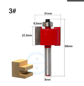 เครื่องมือทำงานไม้แบบก้านตัว <span class=keywords><strong>T</strong></span> ขนาด8มม. L-N154,เครื่องกัดไม้เกรดอุตสาหกรรมบิตสำหรับงานไม้บิตเราเตอร์สำหรับงานไม้ - Product Image 6