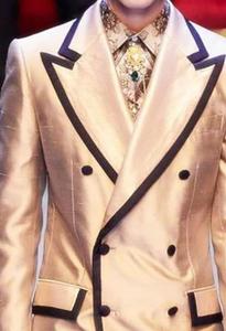 Custom Made ชุดแต่งงานสำหรับผู้ชาย Slim Fit เจ้าบ่าว Tuxedos Peaked Lapel ชุด - Product Image 2