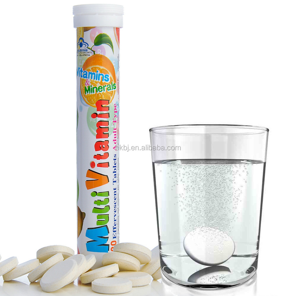 Пищевая добавка для взрослых, многовитаминный шипучий таблетки от собственного бренда энергетический напиток