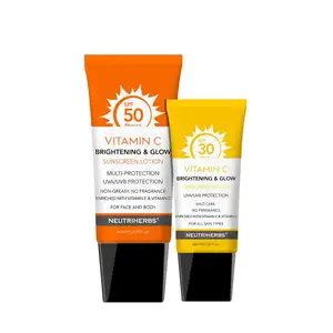 プライベートラベルベストアウトドアフェイシャルサンスクリーンローションミネラルSPF50日焼け止めクリーム