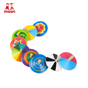 EN STOCK 9 styles toupie <span class=keywords><strong>jouet</strong></span> Coloré divers toupies En Bois Classique en bois jouets pour enfants 3 + - Product Image 2