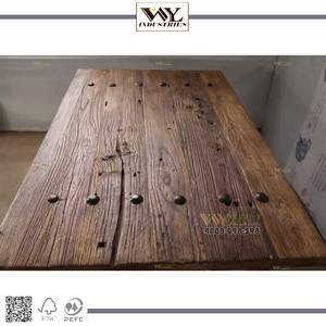 Atacado Forte Qualidade Mesa De Café De Madeira Recuperada Mesa De Chá De Madeira Maciça Reciclada - Product Image 5