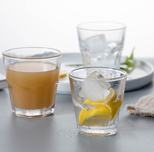 250mL Personalized logo round bottom whisky glass circle top whisky glass cup