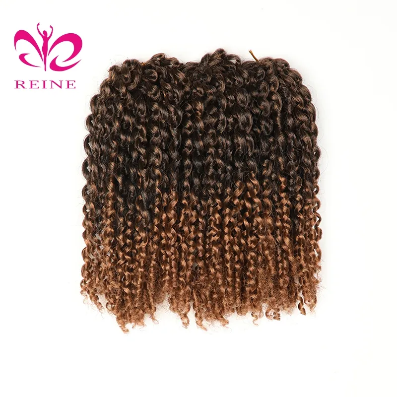 Nóng Bán Mali Bob 8Inch 3 Cái Sợi Tổng Hợp Afro Twist Braid Kinky Xoăn Crochet Bím Tóc