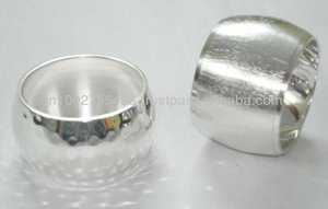Eco-Friendly <b>Silver</b> Metal <b>Napkin</b> Rings - Product Image 1