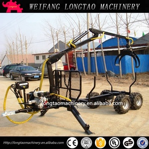 <span class=keywords><strong>Remorque</strong></span> de bûche de <span class=keywords><strong>quad</strong></span> de machine forestière approuvée par CE avec la grue - Product Image 6