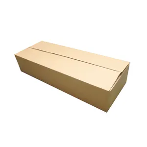 Long large hard carton plus rectangle skateboard express shipping packaging long flat paper corrugated cardboard box