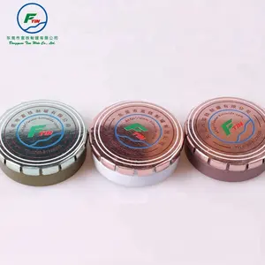 Weißblech Clic Clac Zinn Box Runde Mint Zinn für Sweets D45 * 15Hmm