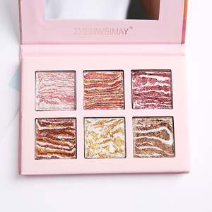 Trong Kho 6 Màu Không Thấm Nước Tông Phấn Mắt Hữu Cơ <span class=keywords><strong>Palette</strong></span> Long Lanh Sắc Tố Cao <span class=keywords><strong>Make</strong></span> Up <span class=keywords><strong>Eyeshadow</strong></span> - Product Image 3