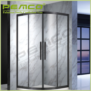Pantalla de ducha portátil de cristal templado <span class=keywords><strong>para</strong></span> baño deslizante estilo Simple precio directo de fábrica - Product Image 2